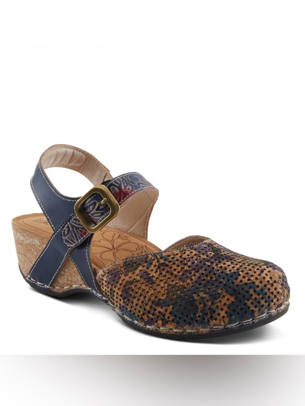 L'Artiste by Spring Step Koraline Perforated Sandals Womens Size 38 US 7.5 - 8